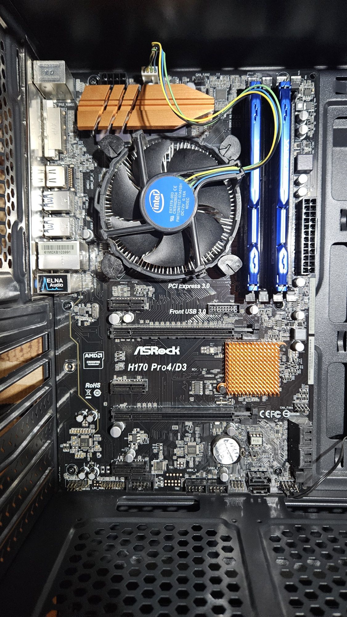 Komputer CPU i5 6600/MOBO Asrock H170 Pro 4 D3/RAM 2x8GB 1600mhz/OBUDO