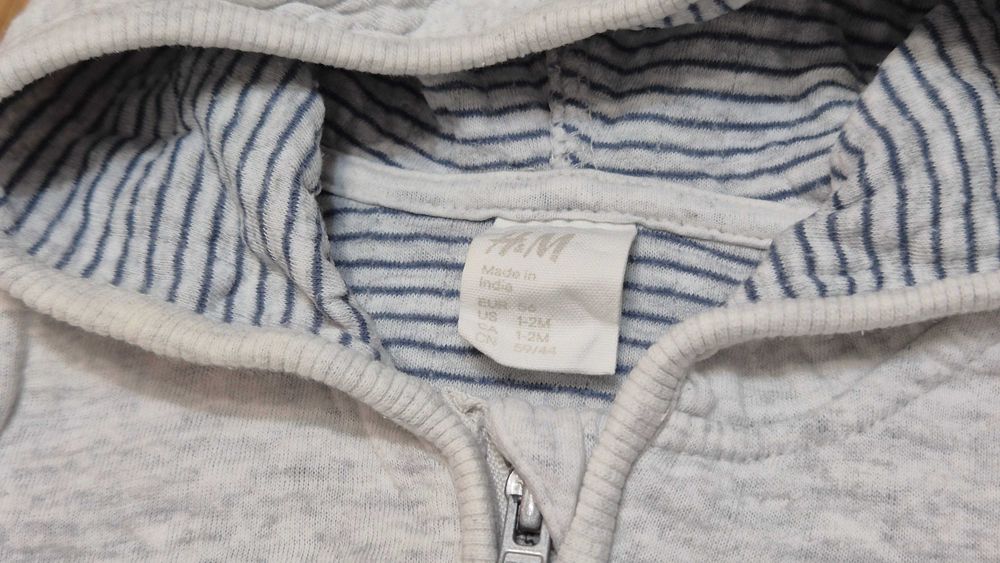 044 U bluza nr 5 szara krasnoludek h&m 56-62