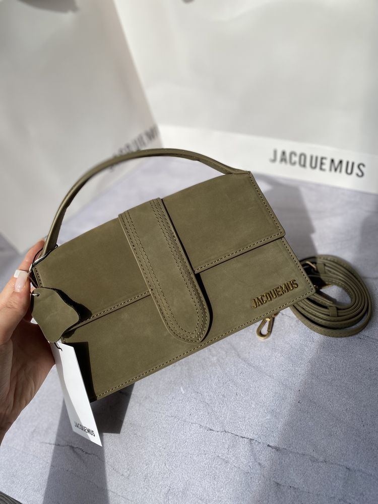 Сумочка Jacquemus натуральна замша хакі