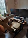 Fotel tronic półleżący do pracy / gamingowy, ergonomiczny, regulowany