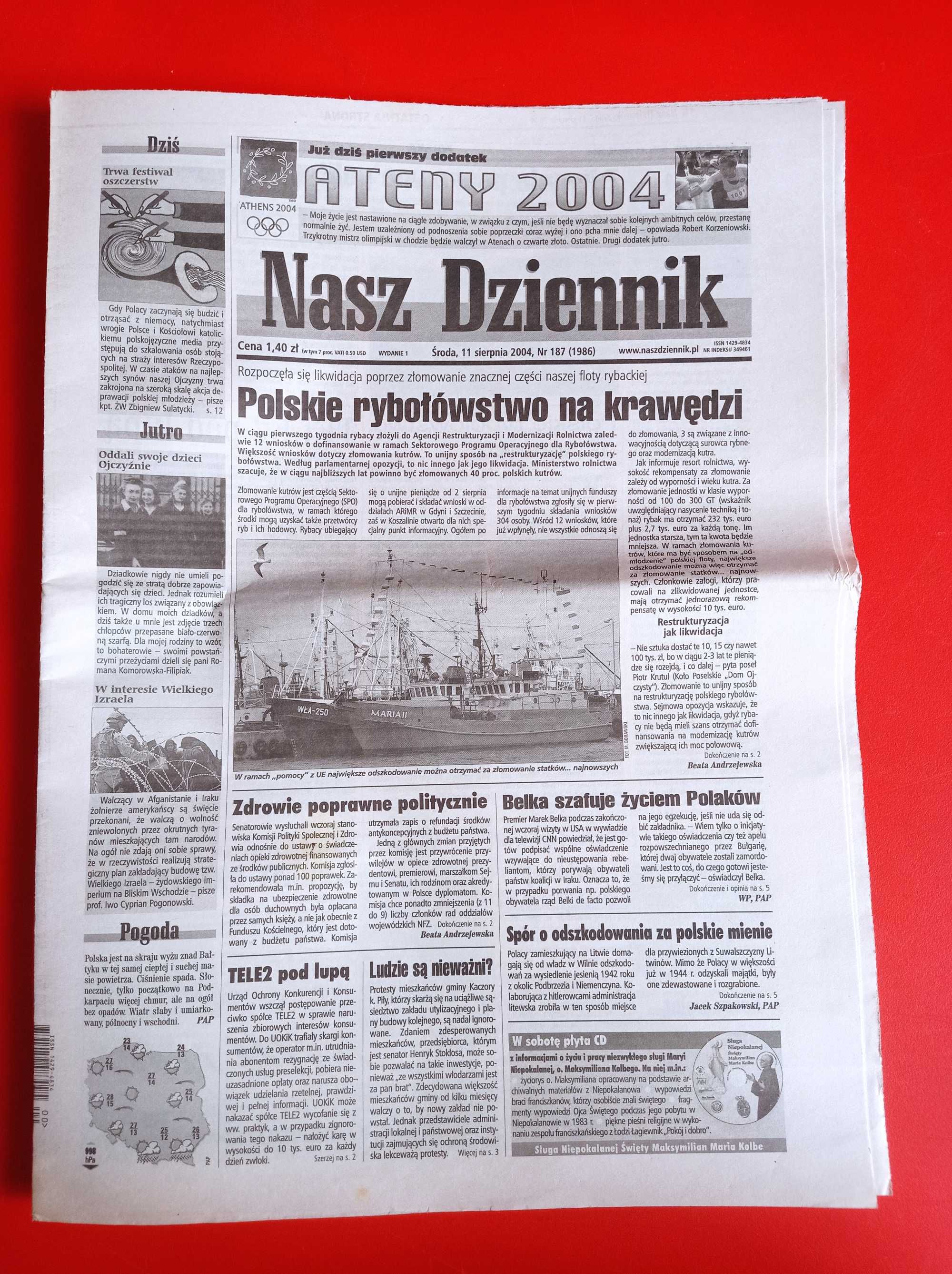 Nasz Dziennik, nr 187/2004, 11 sierpnia 2004
