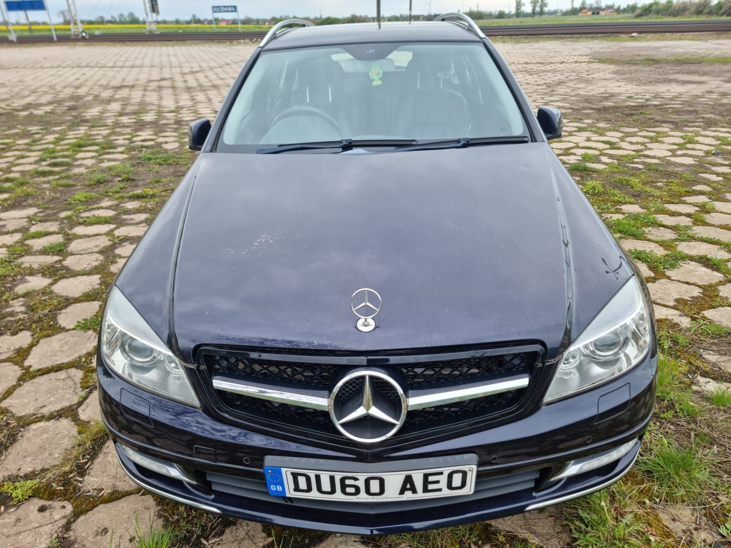 Karoseria Mercedes w204 C-class C359 Granatowa Maska Zderzak Błotnik