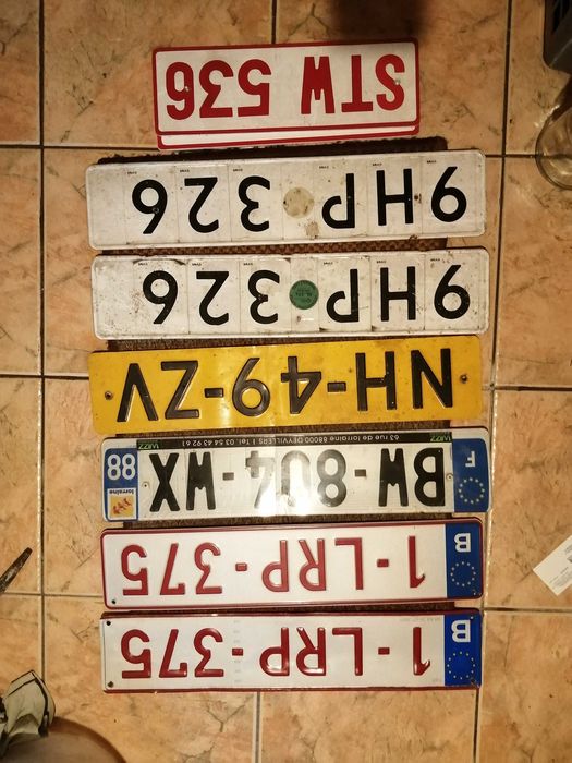 Tablice rejestracyjne do celów kolekcjonerskich