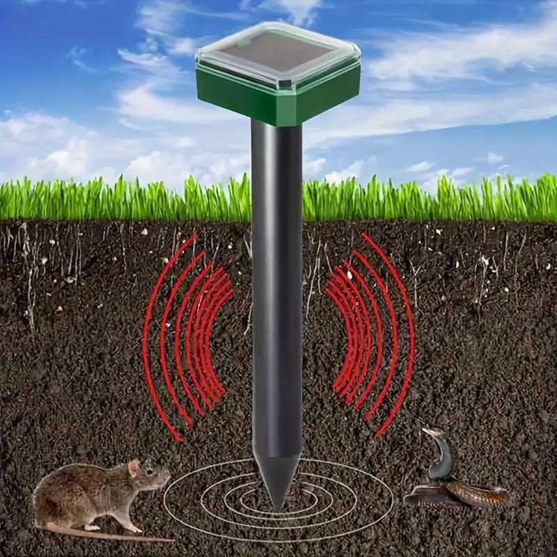 Repelente ultrassónico animais roedores cobras Solar quintal horta NOV