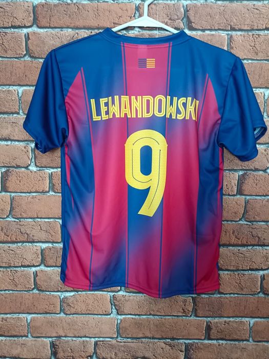 Koszulka piłkarska dziecięca FC Barcelona Lewandowski rozm. 140