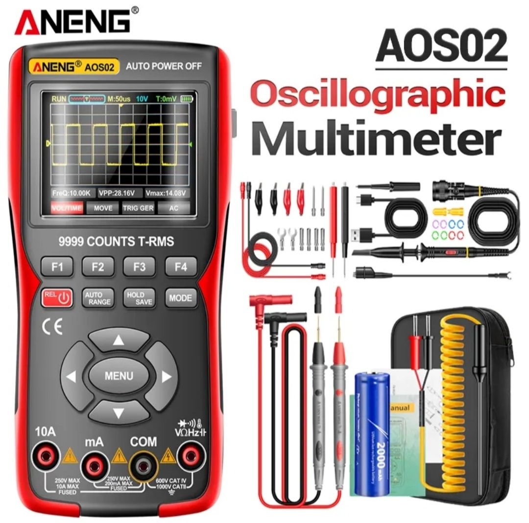 Aneng AOS02, AOS02 PRO, Осцилограф, мультиметр