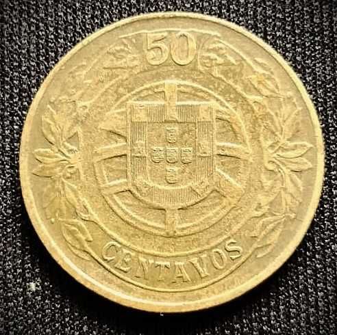 Moeda de 50 centavos alumínio-bronze - Portugal - 1926