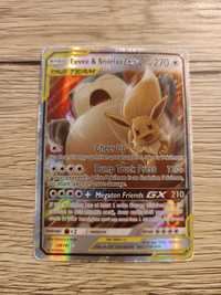 Karta Pokemon Eevee & Snorlax GX 2019