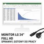 Monitor LG 24" Biały Jak Nowy 1920x1080 Idealny do biura