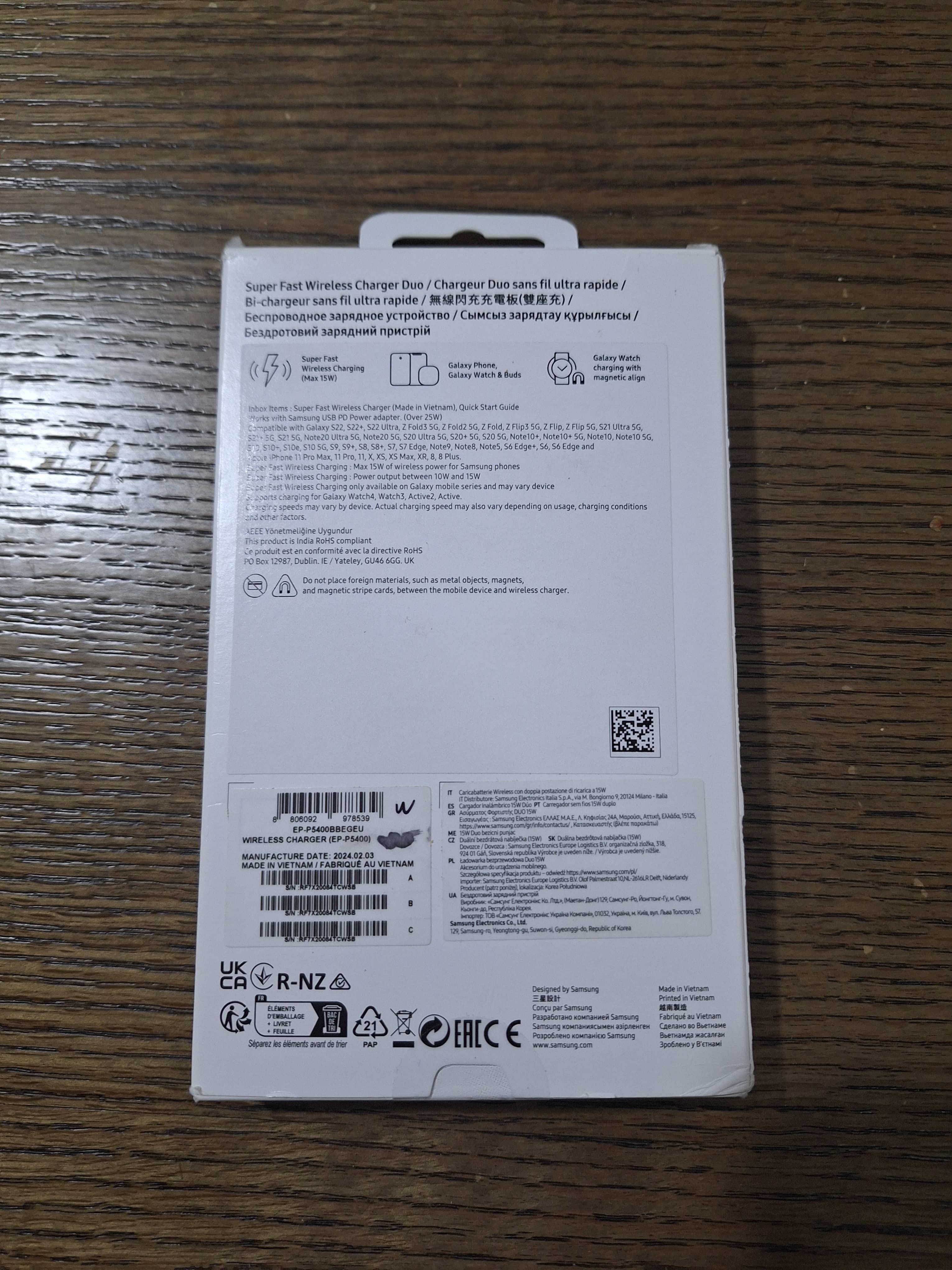 Samsung Super Fast Wireless Charger Duo