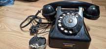 Aparat telefoniczny RWT T-4 czarny 1962 rok PRL