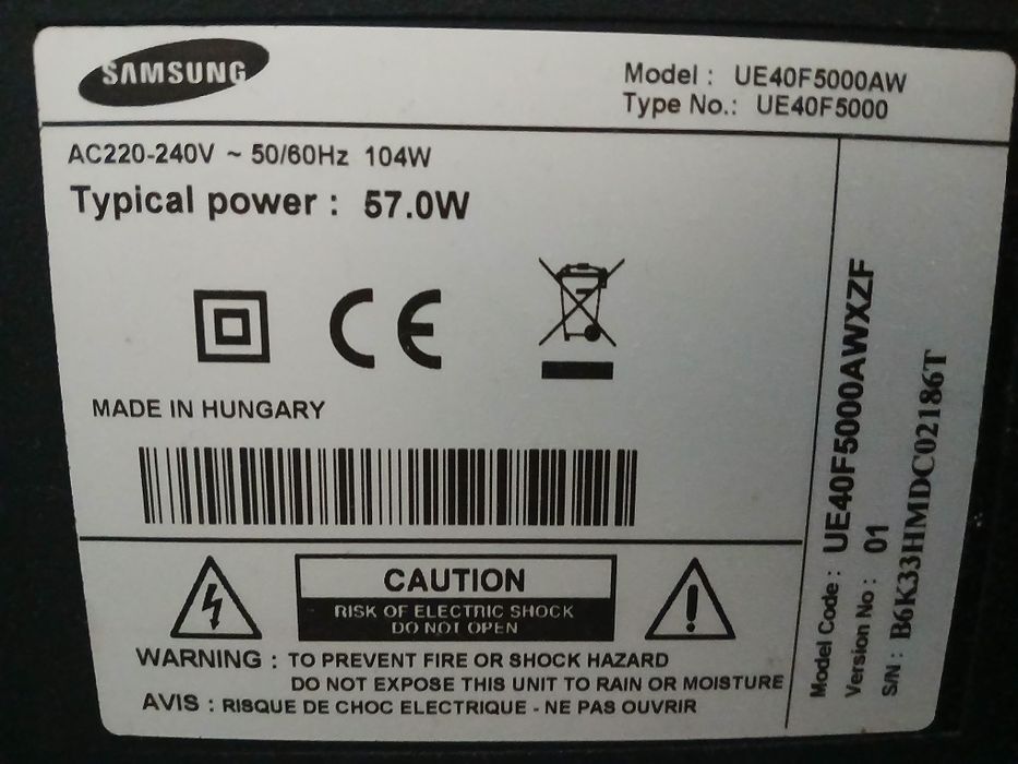 Telewizor 40 cali samsunga
