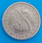 5$00 de 1964 Republica Portuguesa
