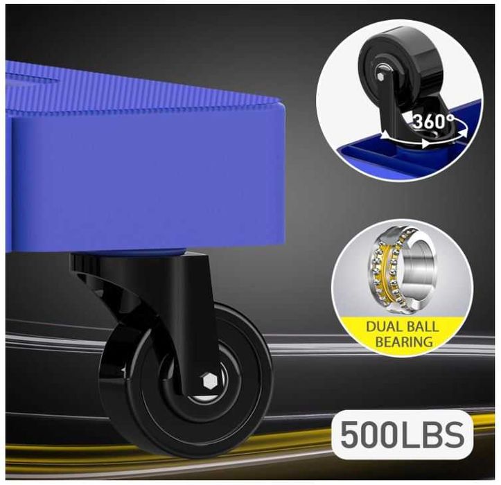 Składany wózek transportowy z 6 kółkami nośność 227kg SOLEJAZZ