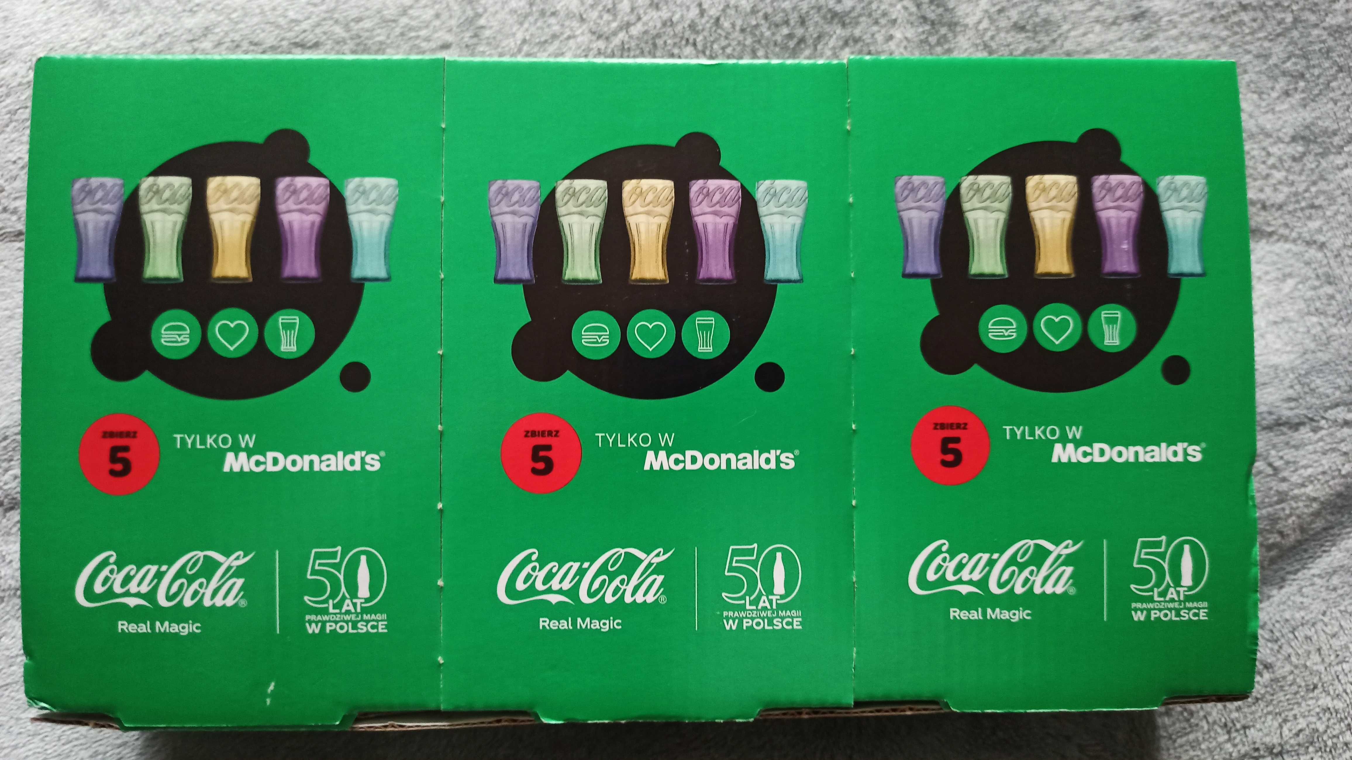 Szklanki Coca Cola McDonald's 2022
