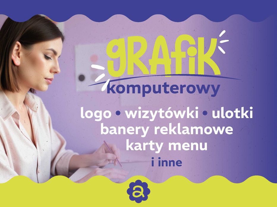 grafik komputerowy - PROJEKT GRAFICZNY - logo, ulotki, wizytówki
