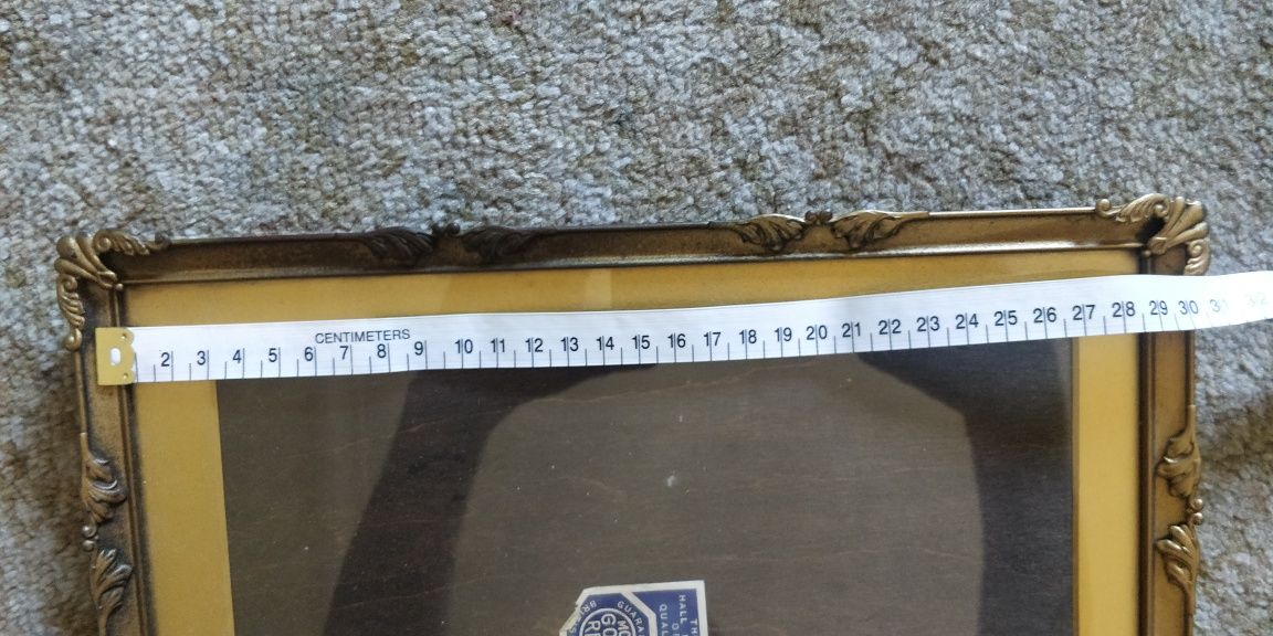 Moldura em latão Vintage