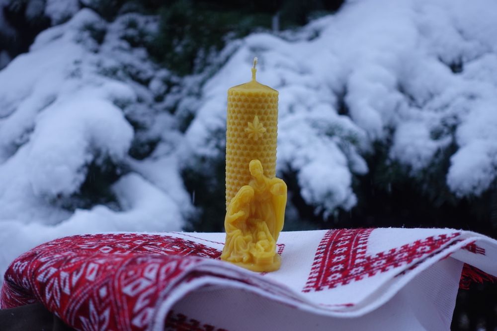 Різдвяна Свічка (Бджолиний віск)