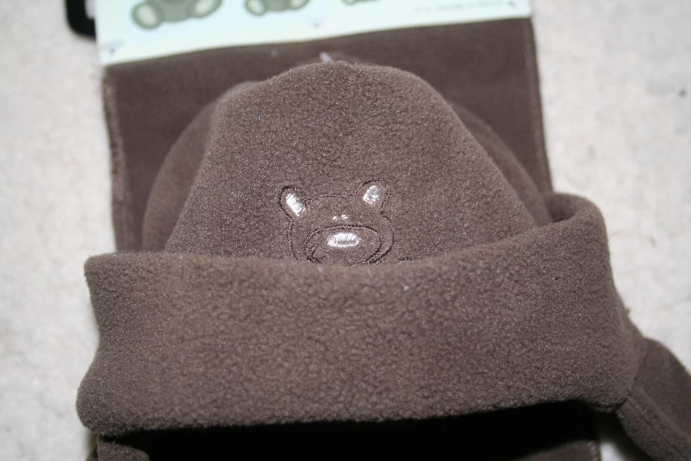 czapka szalik i rękawiczki dla noworotka POLAR