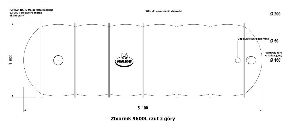 Szambo ekologiczne - szamba - zbiornik na deszczówkę 9600 litrów.