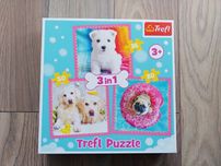 Puzzle 3w1 trefl 20el 36el 50el pieski