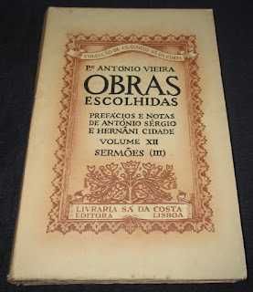 Livro Obras Escolhidas Pe. António Vieira Clássicos Sá da Costa