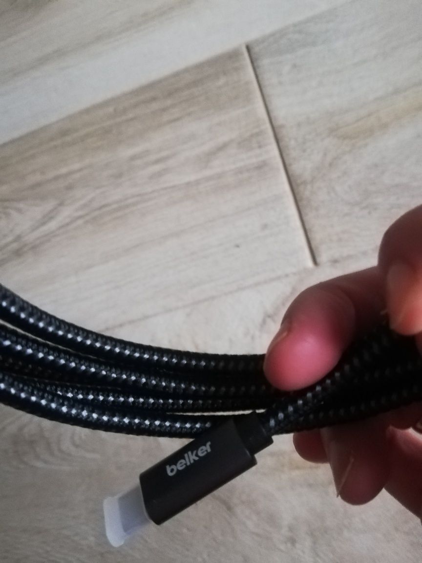 Kabel przedłużający Belker 3.1 10Gb/s 1m w plocie USB Type C.