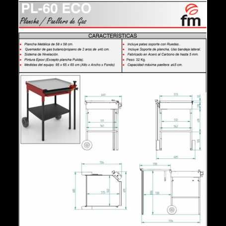 Prancha/Grelhadora modelo FM PL 60 ECO