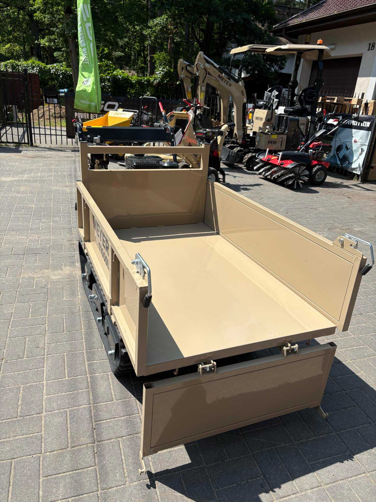 Wozidło gąsienicowe MEYER model T1000L - taczka spalinowa