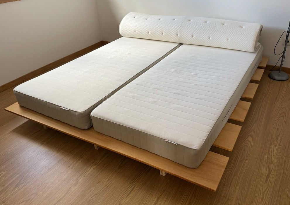 Cama + Colchões Ikea (possível separado) - Bom Estado, preço reduzido