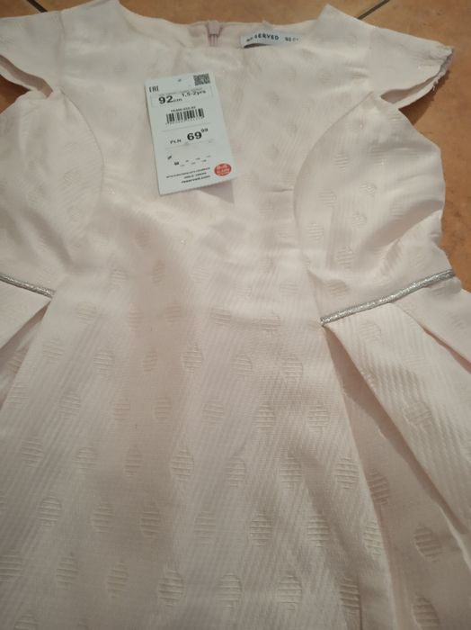 Sukienka wizytowa elegancka Reserved 92 cm komunia chrzciny wesele