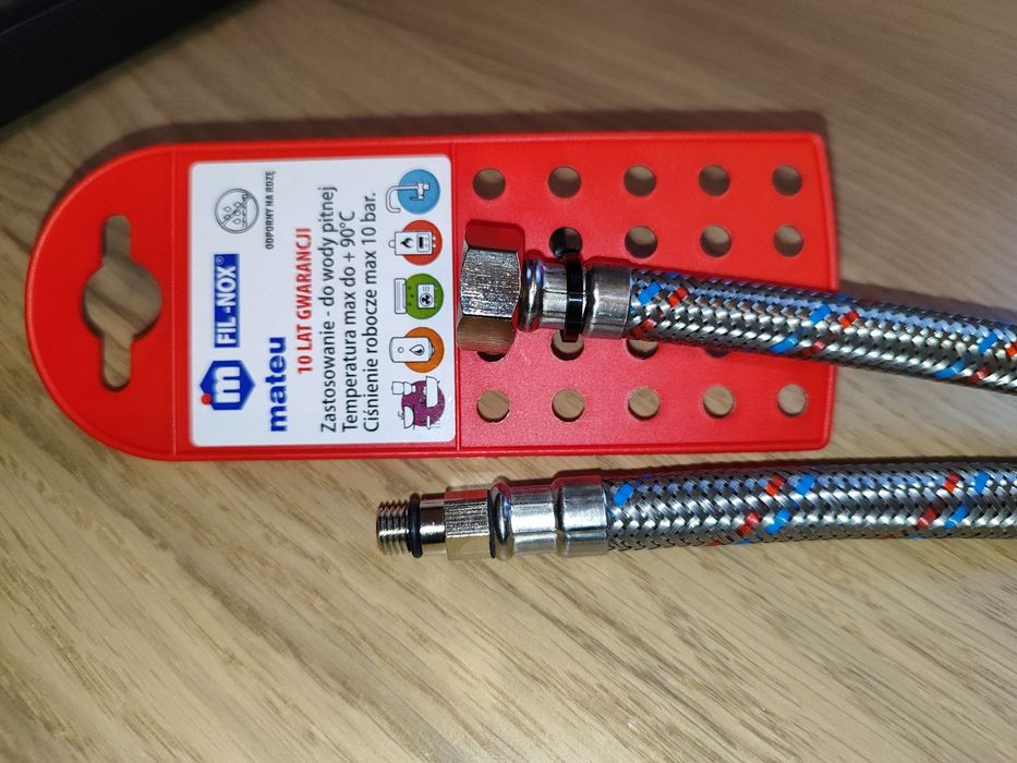 Dwa wężyki do baterii 60cm M8C-W3/8