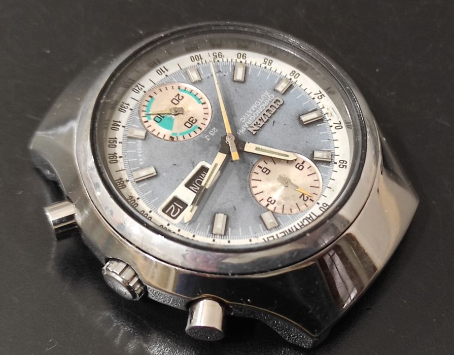 2 Cronógrafos Citizen automáticos completos para revisão,