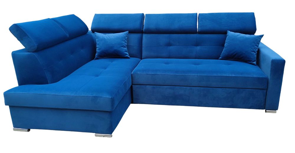 Narożnik Sofa ROCK, Gruby Bonell+ Pasy,Zagłówki reg, schowek,na wymiar