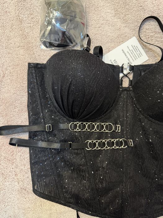 Вечірній блискучий корсет