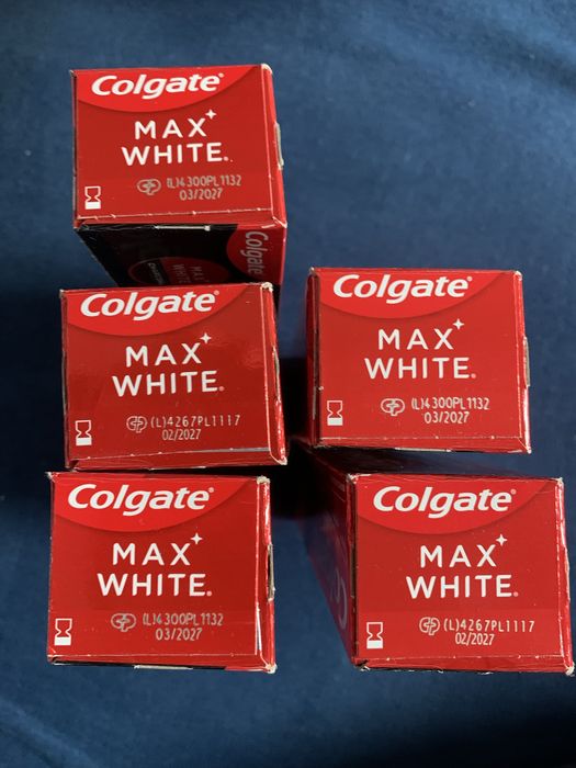 Pasta Colgate Max White 5 sztuk + Gratis