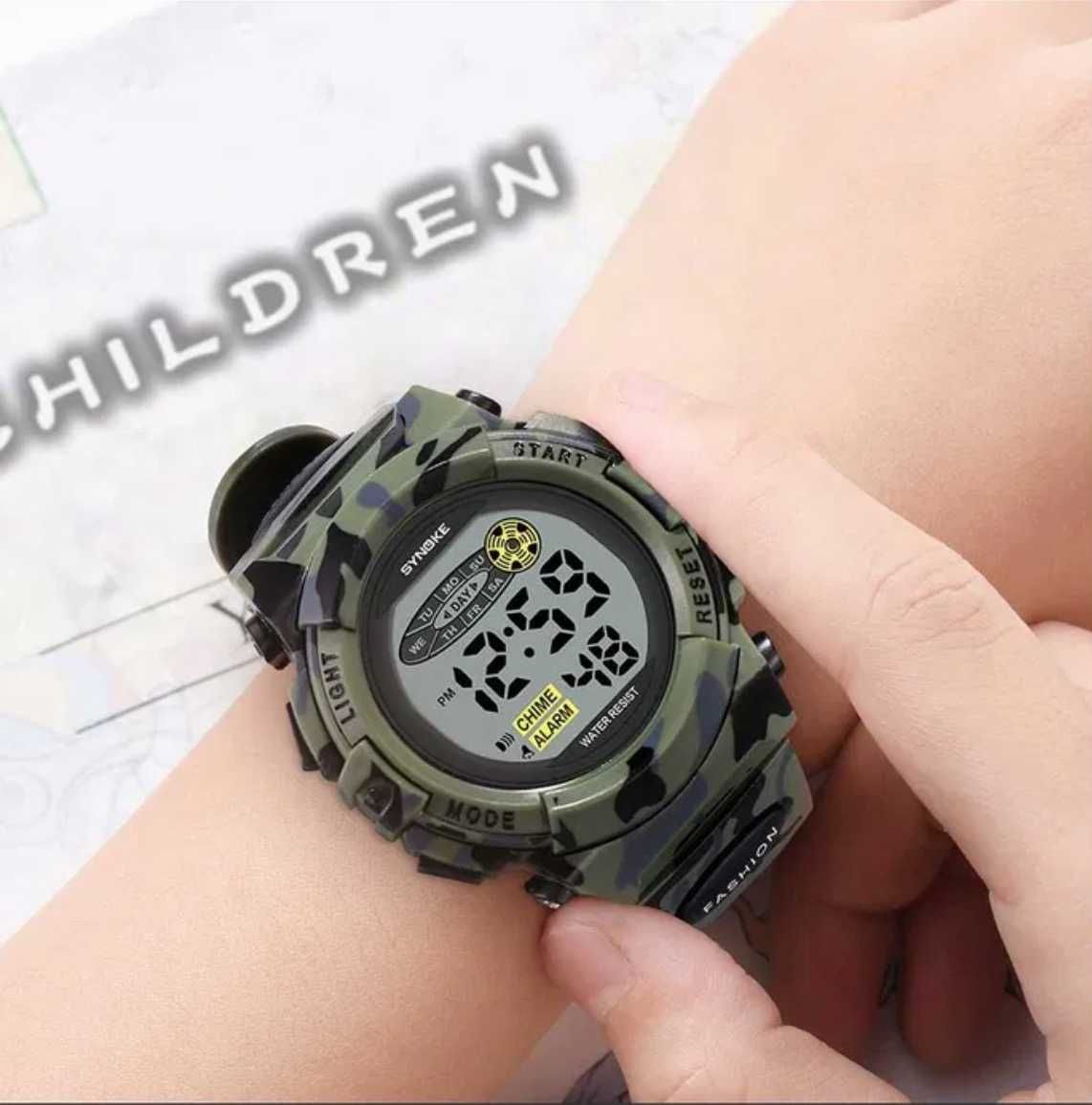 Часы для мальчика SYNOKE для подростков детские часы камуфляж