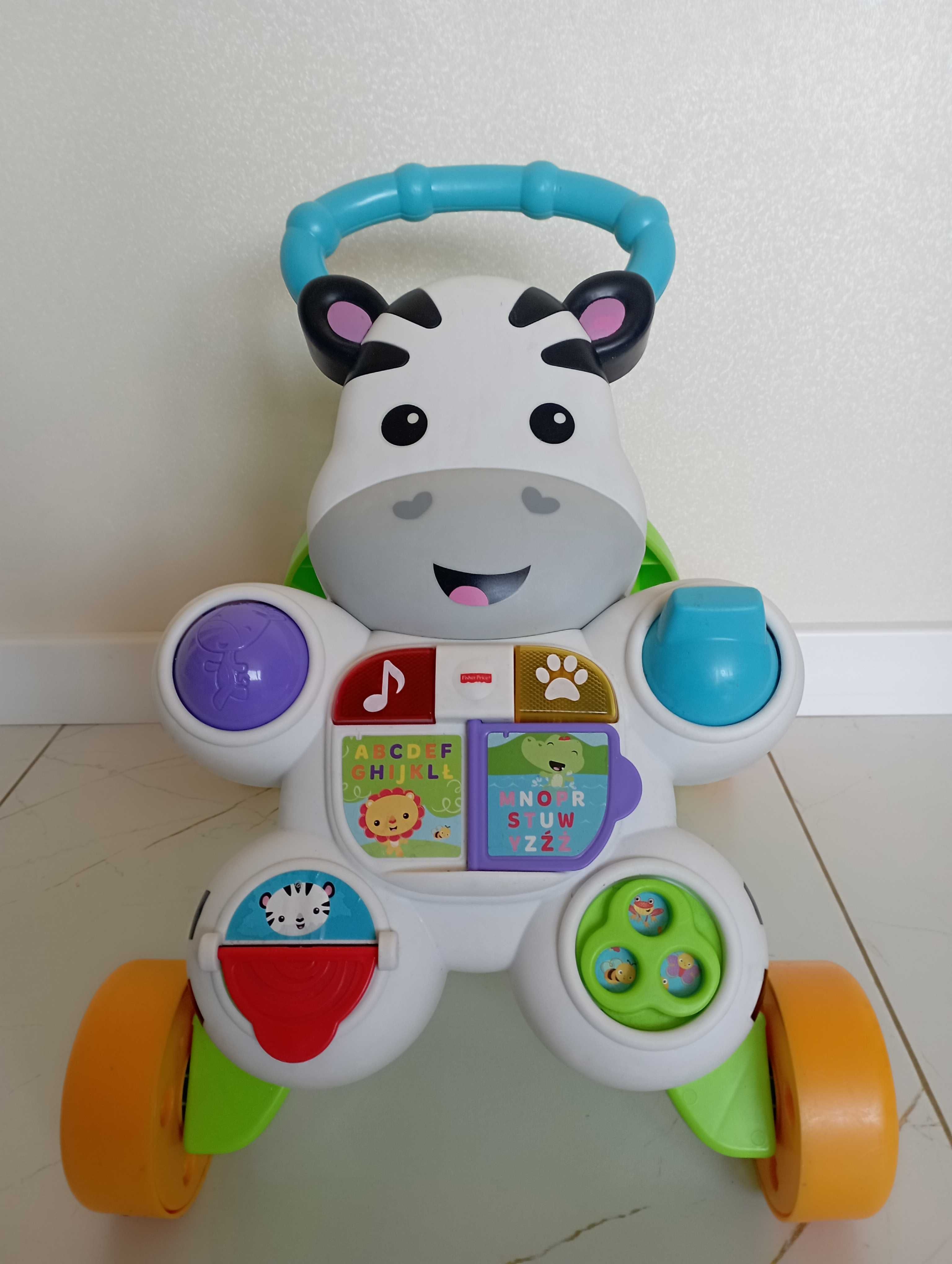Interaktywny Chodzik-Pchacz Zebra od Fisher-Price® w Języku Polskim