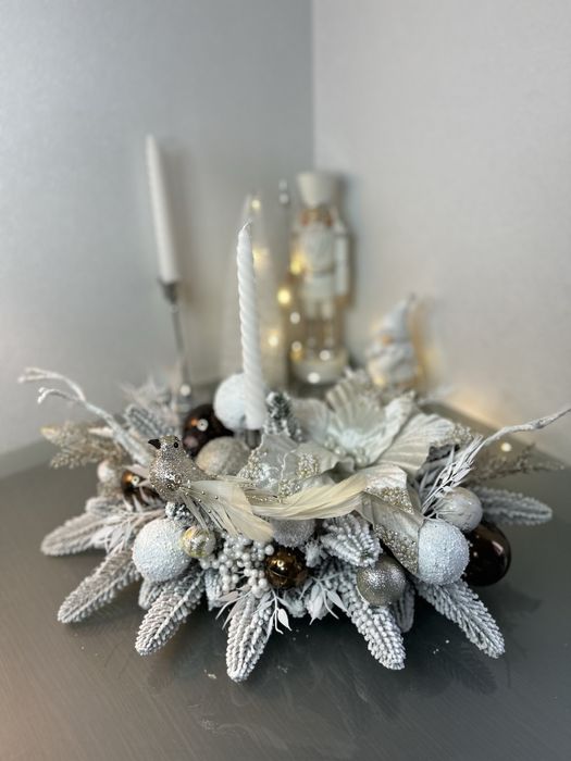 Підсвічник новорічний декор