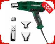 Nowa OPALARKA ELEKTRYCZNA Parkside Zestaw Dmuchawa Dysze 2000W (-20%)