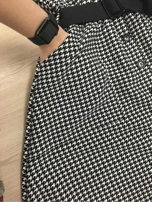 Сарафан в гусячу лапку