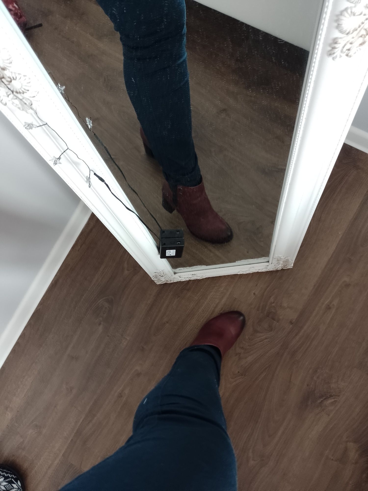 Buty botki na obcasie Lasocki skórzane skóra