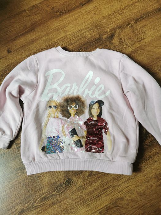 Bluza Barbie H&M z cekinami 110 116