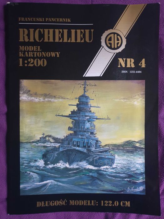 RICHELIEU Andrzej Haliński NR4 francuski pancernik