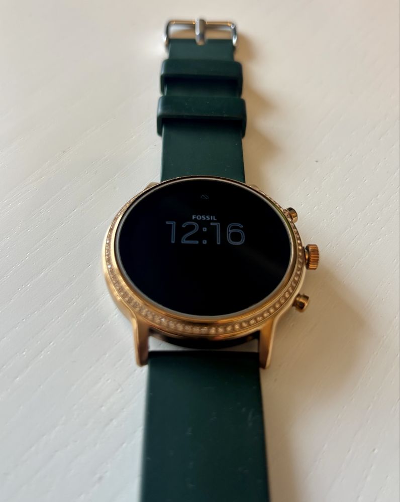 Damski Smartwatch Fossil – złoto-zielony