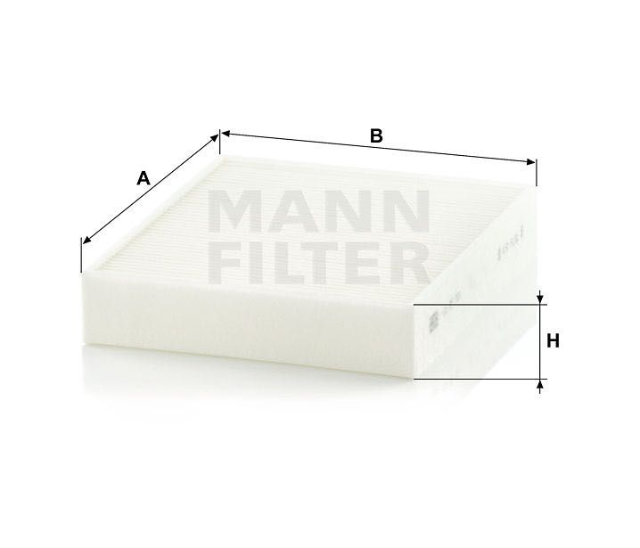 Воздушный фильтр салона MANN-FILTER CU 25 001 (BMW 64 11 9 237 554)