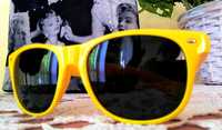 żółte okulary przeciwsłoneczne damskie 400 UV filtr klasy 3