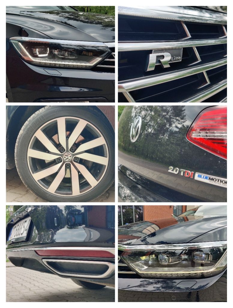 VW Passat 2.0TDI DSG 190KM R-Line Radar Alcantara LEDY