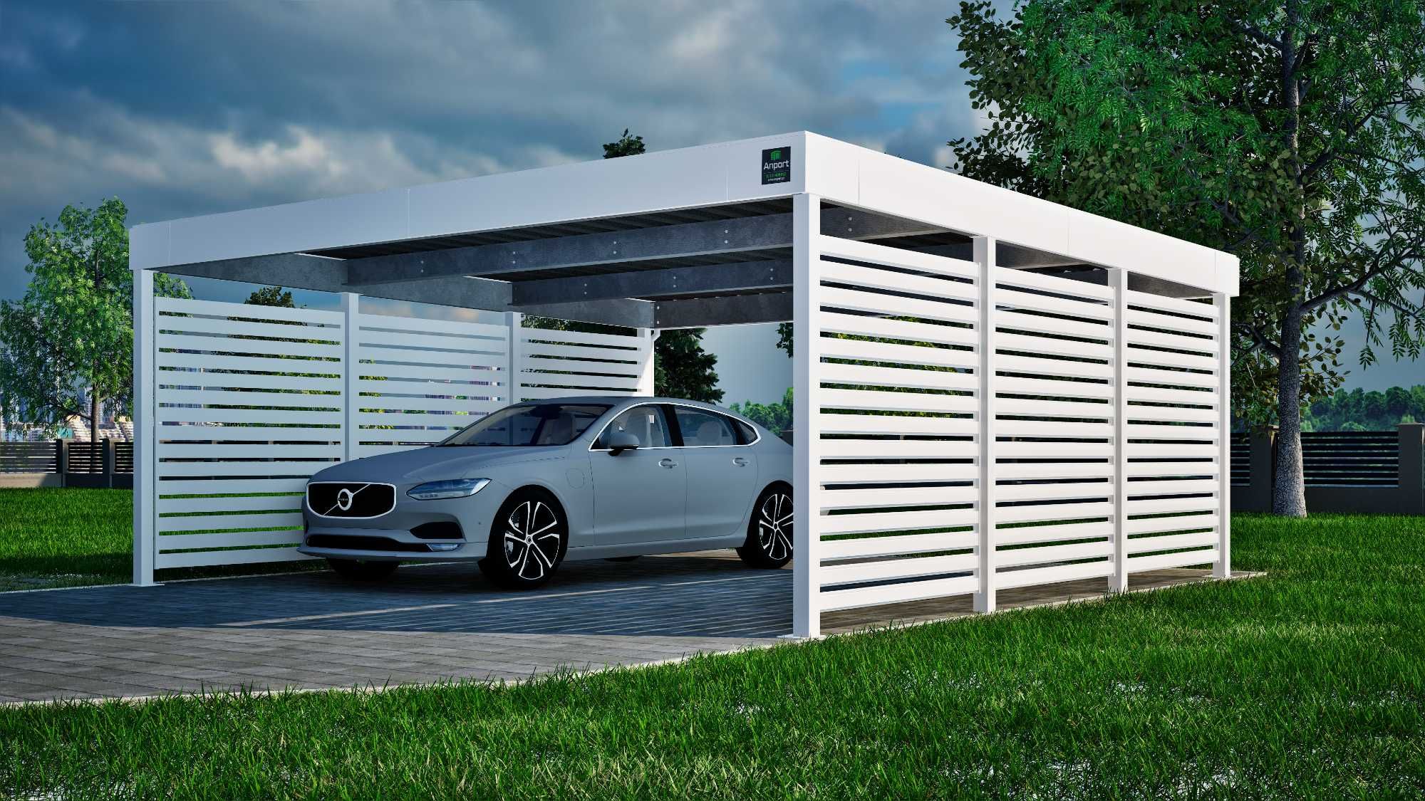 Carport 6x5,5, wiaty garażowe, wiata na samochód, wiata stalowa