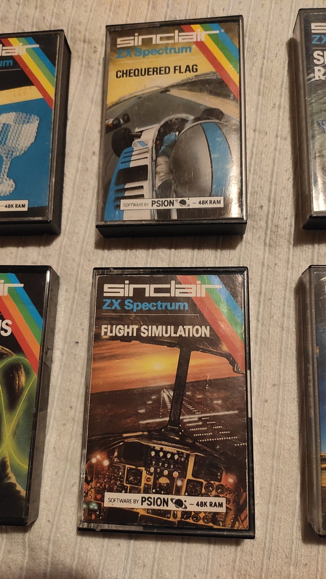 Jogos ZX Spectrum originais Sinclair Flight Space reversi chess assaul